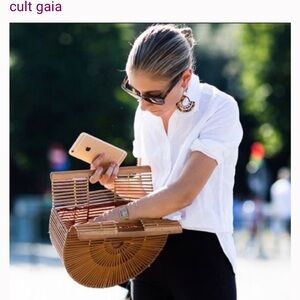 Gult Gala Bamboo Arc Handle Bag